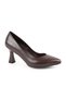 Women's Classic Heeled Shoes Goblet Heel Pointed Toe Matte Leather Slip-On L068.1109