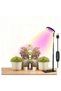 Plant grow light (black, 19x14x2 cm), LED liftable angel ring full spectrum red/blue warm light for succulents and flowers.