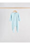 Baby 5-Piece Blue and Gray Toned Ribbed Zippered Booties Sleeping Bag Set - 6