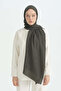 Cotton Naia Blend Natural Shawl - Smoked