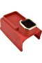 Sofa armrest tray - compact silicone cup holder tray - For sofa armrests - remote control & mobile phone holder (red upgraded version)