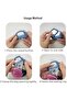 4-Pack blue magnetic reusable food bag clips, seal chips, bread, snacks and pet food - 5