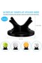 4-Piece Acrylic Ball Stand for Sports Balls, Baseball, and Tennis - Black (with Anti-Slip Rubber Mat) - 2