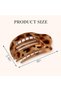 Flat hair clips, round horizontal claw shape for thick and fine hair, women's hair accessories - 2