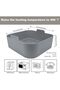 Reusable square silicone air fryer liner, non-stick basket, easy to clean, compatible with 5-6.5 quart baking tray, oven accessory, 8.6-inch, gray. - 2