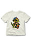 Kids' Skateboarding T-Rex Dinosaur Print Crew Neck Short Sleeve T-Shirt