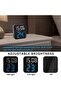 Compact digital alarm clock, bedside model, 3 alarm functions, portable LED display with temperature indicator, adjustable brightness, for desks - 4