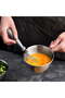 Silver stainless steel mixing bowl with handle, small kitchen prep bowl with graduations, suitable for cooking, baking and meal preparation. - 2