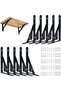 10-piece wall mount bracket set, floating wall mount bracket, 95 x 150 mm (including screws), suitable for home and office.