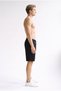 Men's Black Above-Knee Shorts Relaxed Fit Casual Sports Bermuda Shorts with Pockets and Laces - 3