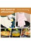 2-Pack Women's Silicone Finger Oven Gloves & Heat-Resistant Waterproof Grilling Mitts (White/Pink) - 5