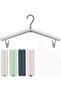 Foldable clothes hangers - garment hangers - compact for suitcase/essential cruise items/various colors - 4 pieces