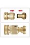 Quick-connect hoses, 3/4 inch threaded garden hose quick connectors, leak-free water hose quick-connect fittings, male and female - 2-pack - 4