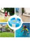 Inflatable Pool - Children's Pool - Blue Baby Pool and Ball Pit - PVC Family Pool for Summer - 145 x 25 cm - 5