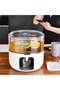 Beverage Dispenser,Rotating Drink Dispenser with Spigot Cold Kettle,3 Grids Rotating Cold Kettle Beverage Dispenser,Drink Dispenser with Lid and Faucet Countertop,Cold Kettle - 4