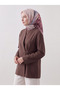 Leaf Patterned Cotton Scarf - Rose Pink - 2