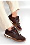 Tues Brown Nubuck Lace-Up Sneakers - 2