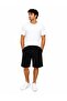 Men's Cotton Linen Textured Elastane Shorts with Pockets