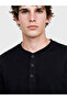 Esvab • Modern & Distinctive Henley Roba Collar Long Sleeve Men's Pajama Top - 3