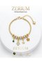 Women's Steel Charm Bracelet Premium Series with Fatma Ana's Hand, Star and Butterfly Figures