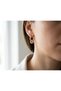Enamel Flower Motif Stone Women's Hoop Earrings - Stylish and Trendy Jewelry