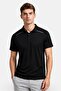 Men Classic Fit Short Sleeve Outdoor Polo Shirt, Black
