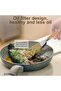 Kitchen spatula set with 2 pieces, with wooden handle and silicone head, heat-resistant kitchen utensil, for cooking fish, eggs, steak, pancakes - 2