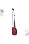 304 anti-burn clip bread clip silicone spatulas bread barbecue barbecue tongs barbecue clip bbq clip food press Fashion BBQ food steak food clip, red - 5