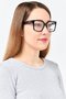 Women VJC006 Square Eyeglasses, Black - 2