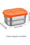 Stainless Steel Snack Box Set (6-pack), 240ml capacity, With silicone lid, Leak-proof food storage containers, Reusable, For schools and nurseries - 6