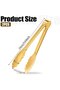 Stainless steel kitchen tongs - set of 2 - 24.5 cm - 2