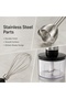 Multi‑Function 5‑in‑1 Hand Immersion Blender Kit, Handheld Stick Blender with Blending Shaft, Whisk, Chopper Bowl & Measuring Cup, Ideal for Purees, Soups, Desserts & Infant Food - 3