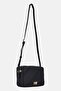 Women Brand Logo Cross Body Bag, Black - 3