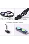 Swimming goggles with earplugs, electroplated nose clip, waterproof silicone goggles, and safety glasses (black). - 3