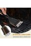 Set of 3 Grill Brushes, 2-in-1 BBQ Razor-Sharp Brush with Brass Bristles and Stainless Steel Scraper, Ergonomic PP Handle for Gas and Charcoal Grills - 3