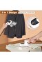 Mini portable iron, 180° rotating, manual steam iron, fast heating, foldable corded, travel ironing rack for both wet and dry use. - 3