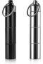 Personal pill dispenser, 2-piece metal keychain pill holder - waterproof, 3-compartment keychain aluminum alloy mini pill organizer travel case