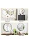 Large round black metal mirror – Modern rustic design – Sturdy frame, ideal for bathroom, living room, entryway, bedroom – Home and farmhouse style decor – 90CM - 5