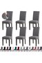 Chair Covers, Stretch Kitchen Dining Room Chair Covers Set of 6, Removable Washable Dining Chair Covers for Home, Hotel, Banquet