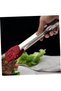 304 anti-burn clip bread clip silicone spatulas bread barbecue barbecue tongs barbecue clip bbq clip food press Fashion BBQ food steak food clip, red - 3
