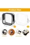 Small transparent makeup bag, 4-piece toiletry bag/mini makeup bag set, small makeup bag for women and girls (black, white) - 2
