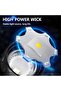Powerful LED flashlight with USB charging function, magnetic tactical flashlight with COB side light, zoom function for camping and fishing. - 2