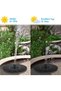 Solar-powered fountain, for outdoors, 1.4 W, solar-powered fountain, with 4 nozzles, pond pump for pond, bird bath, garden (round) - 4