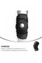 Reusable Open Patella Sports Knee Support Brace for Running, Yoga & Fitness Relief (Size L) - 5