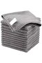 12-pack cleaning cloths, multi-purpose microfiber towels, 30 x 30 cm, grey