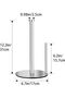 Paper towel holder countertop, stainless steel kitchen paper towel holder - 5