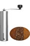 Manual coffee grinder, portable hand-cranked coffee grinder
