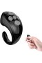 Two-finger wireless Bluetooth remote controls, rechargeable Bluetooth scrolling ring for home use (black)