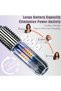 Cordless Hair Straightening and Curling Brush, Rechargeable Battery Powered, 3-in-1 Portable Hot Hair Straightening and Curling Brush, LCD Display - 4