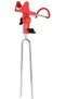 2-piece 360° fishing stand - detachable rod holder - suitable for river fishing, beach fishing (red, blue) - 4